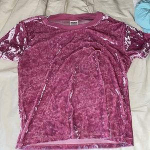 Victoria Secrets Pink velvet t shirt